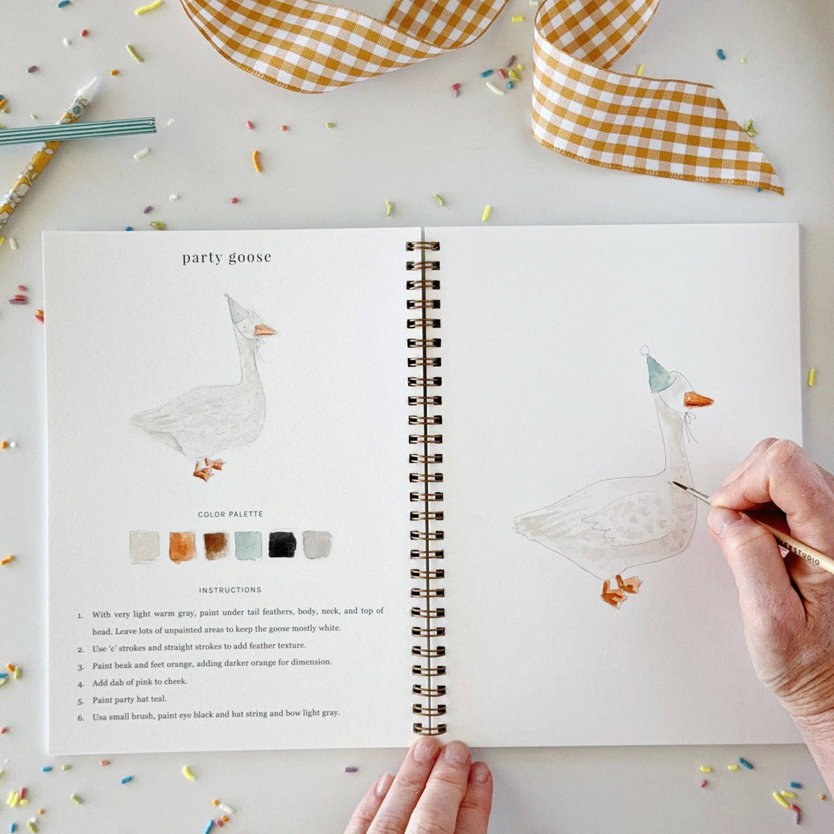 Celebrate watercolor workbook by Emily Lux
