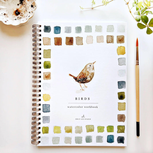 Birds Watercolor Workbook by Emily Lux