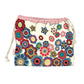 Crochet Motifs Drawstring Bag by Emma Ball