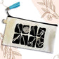 Crochet & Knit Collage Small Canvas Pouch Bag, Custom