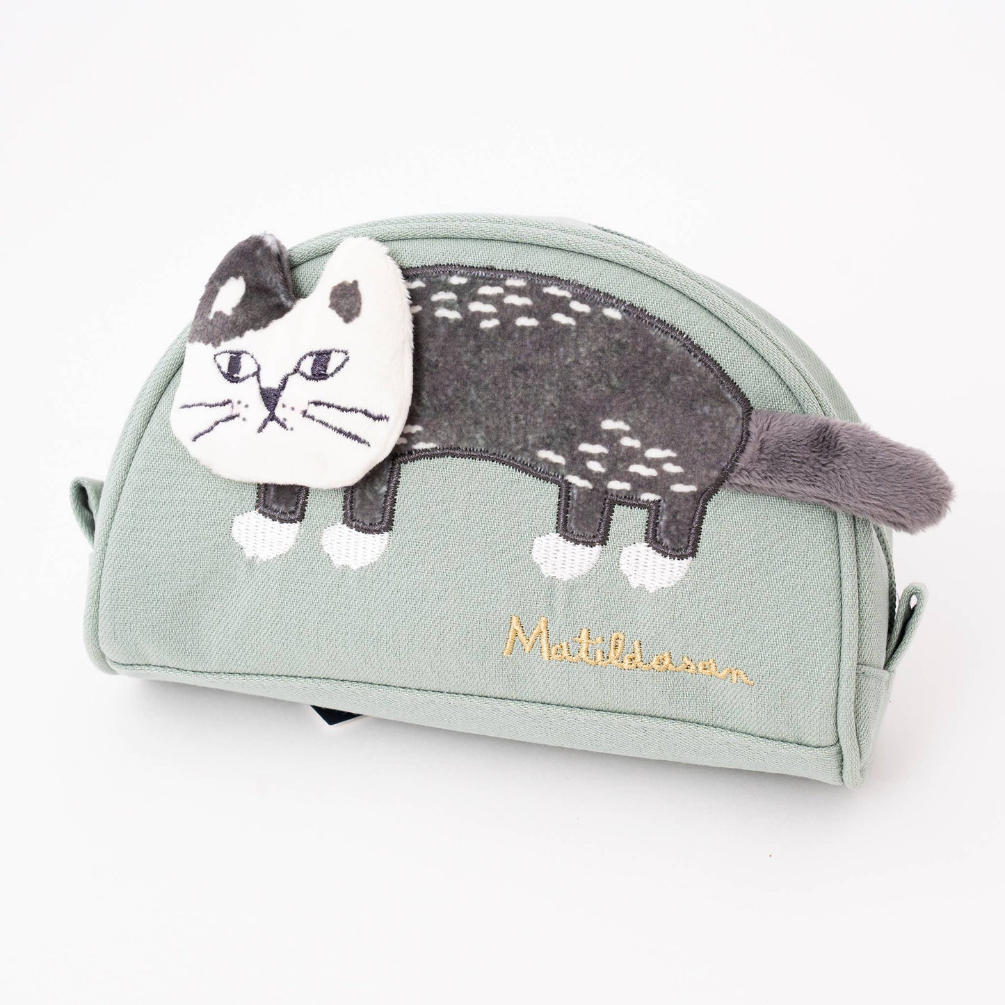 Kusuguru Japan Matildasan Cat Canvas Cosmetic Pouch Organize