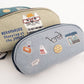 Kusuguru Japan Embroidered "Nekomaruke" Eyewear Case