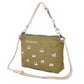 Kusuguru Japan Embroidered Cat Multi-Use Crossbody Bag