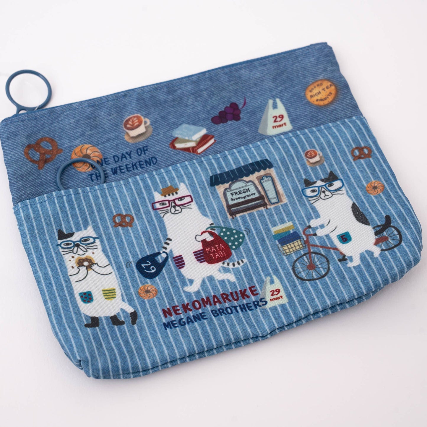 Kusuguru Japan Cat Card Holder Coin Purse Pouch