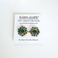 Blue & Gold Cinch Clip, Gilded Sweater Clasp KardiKlip