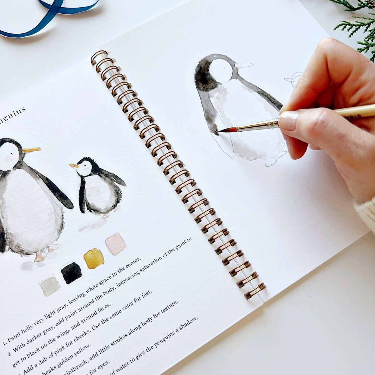 Winter Watercolor Workbook by Emily Lux