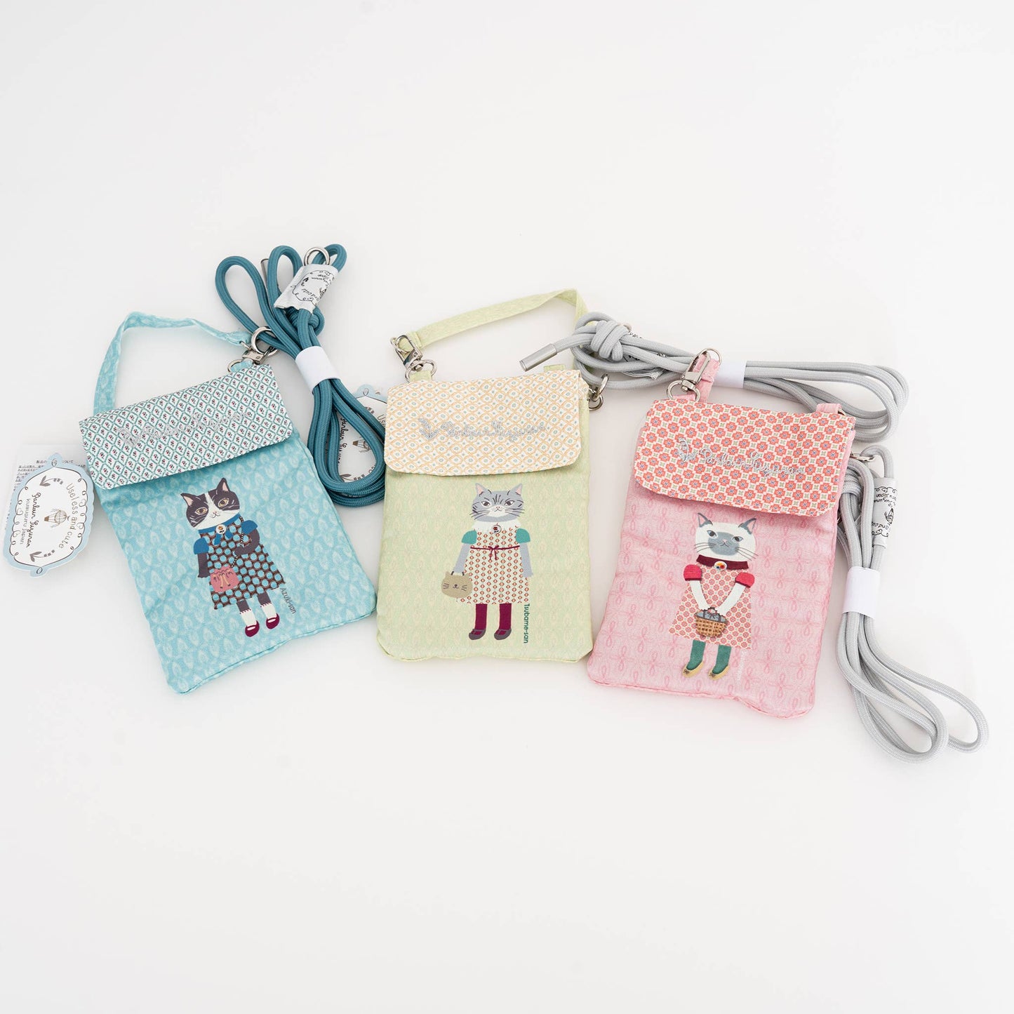 Kusuguru Japan 3-Way SilkyTouch Mobile Pouch & Crossbody Bag