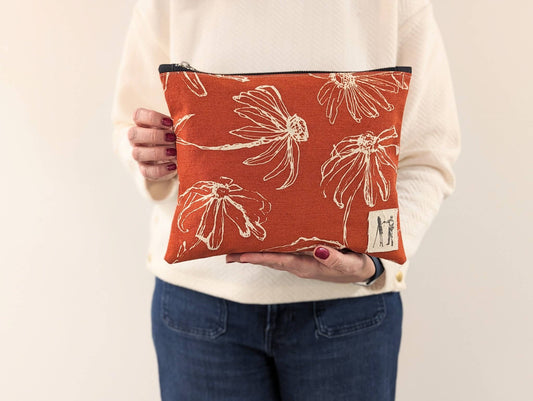 Beautiful Travel Pouch - Orange Peel