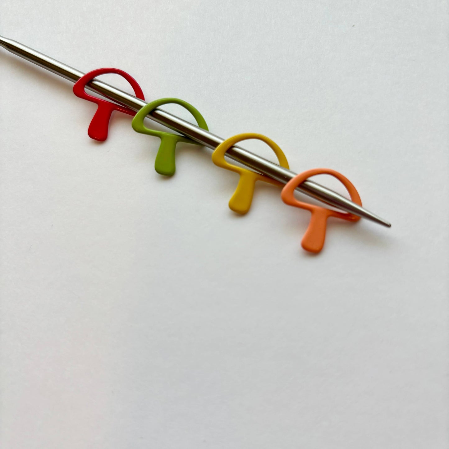 EXCLUSIVE Mushroom Knitting Stitch Markers Set Snag Free