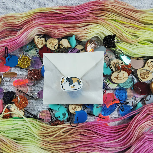 Mystery Cat Stitch Markers by Katrinkles
