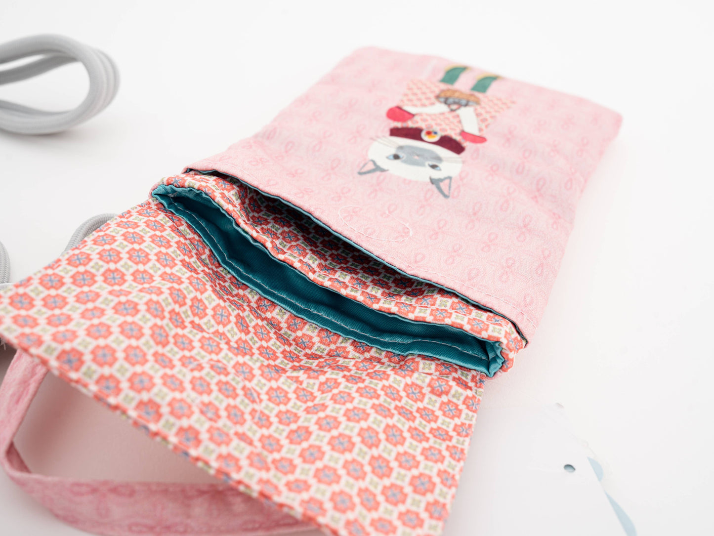 Kusuguru Japan 3-Way SilkyTouch Mobile Pouch & Crossbody Bag