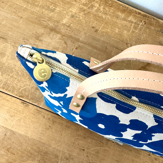 NEW Satchel in Blue Anita Pattern
