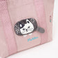 Kusuguru Japan Canvas Tote Bag with Embroidered Cat