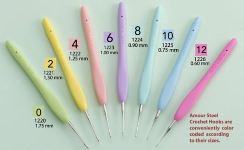 Amour Steel Crochet Hook by Clover