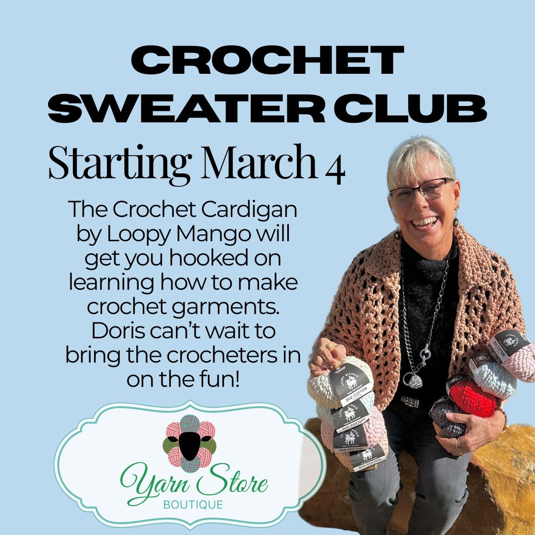 Crochet Sweater Club: Chunky Mesh Overshirt Workshop