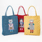 Kusuguru "Honey Bean Princes" Jacquard Tote Premium Chenille
