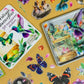 Birds, Foliage, Butterflies Sticker Tin Box