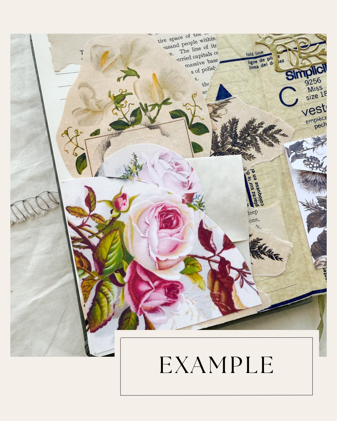 Junk Journal Page Pack- Botanical