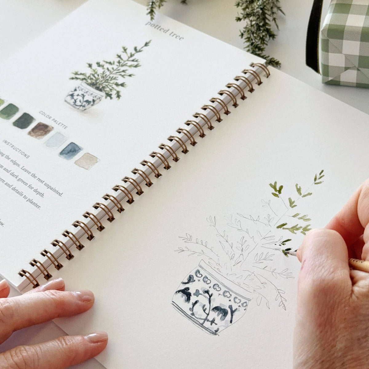 Classic Christmas Watercolor Workbook by Emily Lex