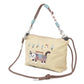 Kusuguru Japan Embroidered Cat Multi-Use Crossbody Bag