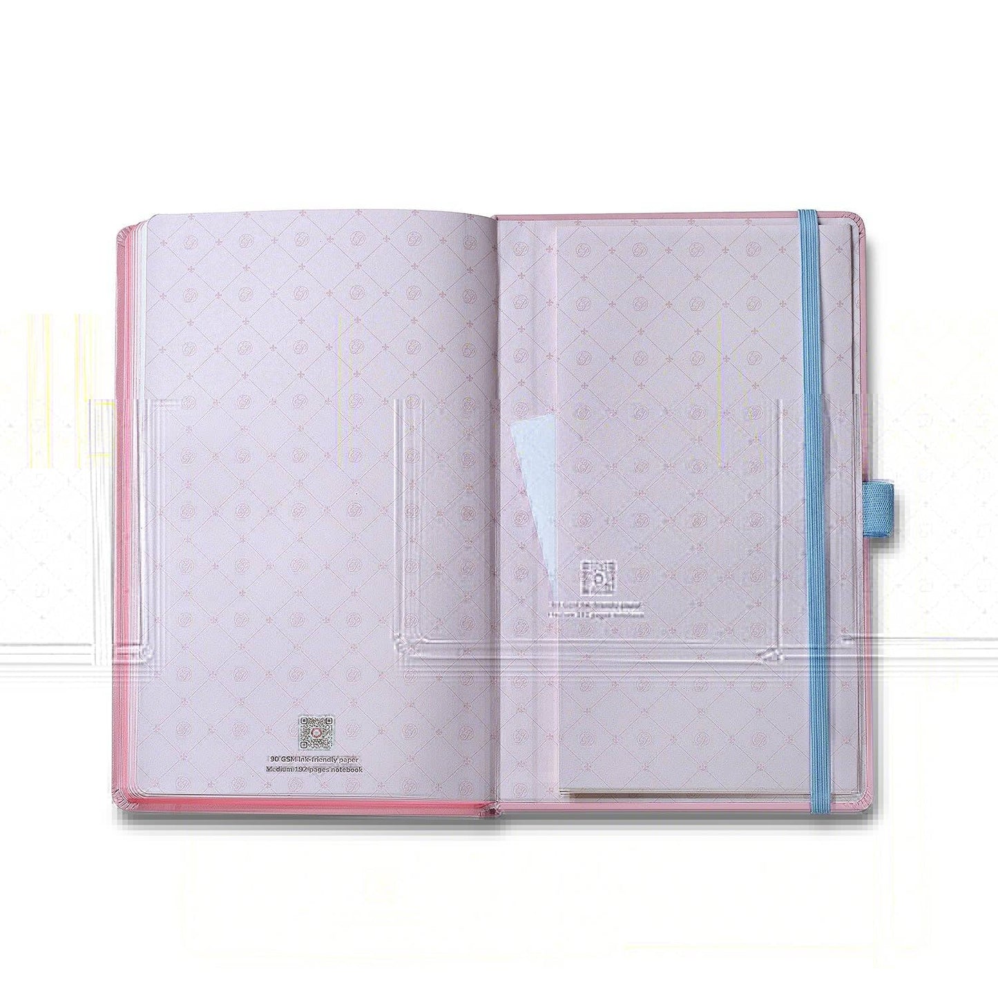 Sheaffer Emily in Paris Medium Notebook 90 GSM Ink Friendly Paper with Embossed Eiffel Tower - Pink