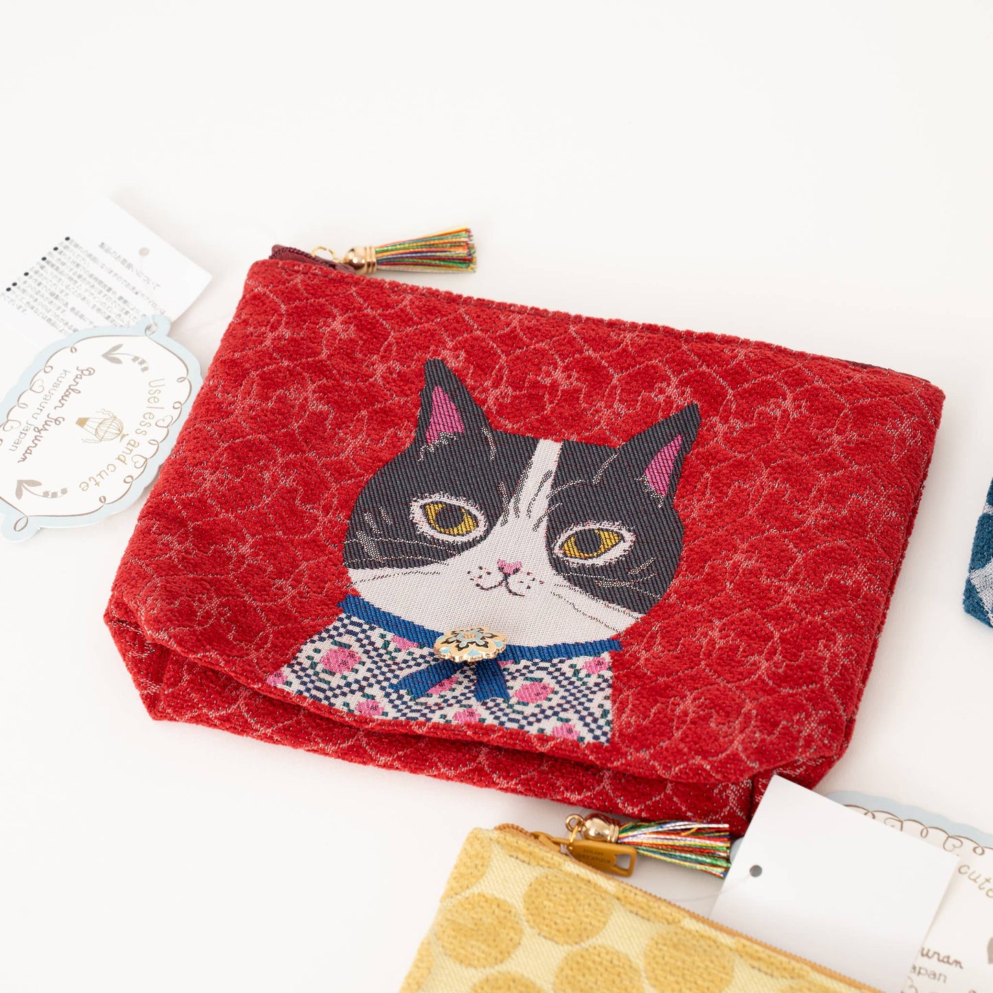 Kusuguru Japan "Honey Bean Princess" Jacquard Pouch