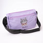 Kusuguru Japan Embroidered Cat Crossbody Bag Lightweight