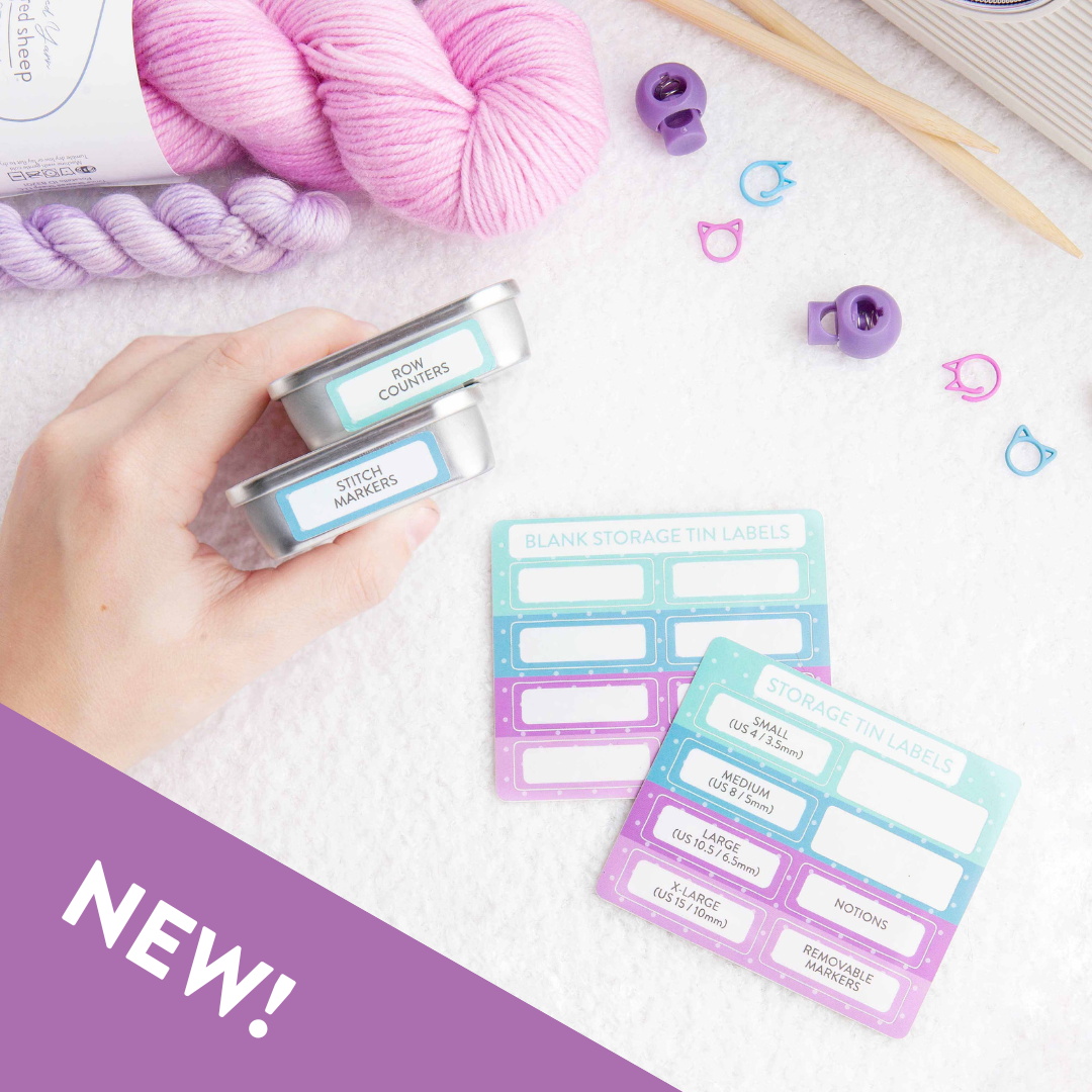 Storage Tin Label Stickers