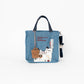Kusuguru Japan | Signature Embroidered Cat 3-Way Canvas Bag