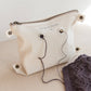 Waxed canvas crossbody tote