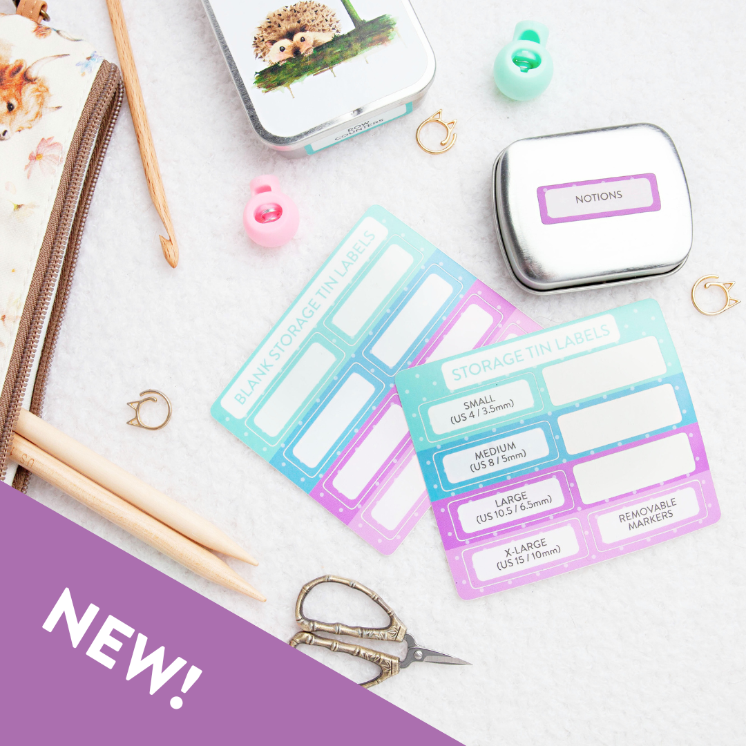 Storage Tin Label Stickers