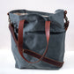 Waxed canvas crossbody tote