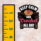Crochet Sticker - Crochet All Day: Keep Calm and Create