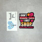 Crochet Sticker - Yarn Shopping – Fiber Arts