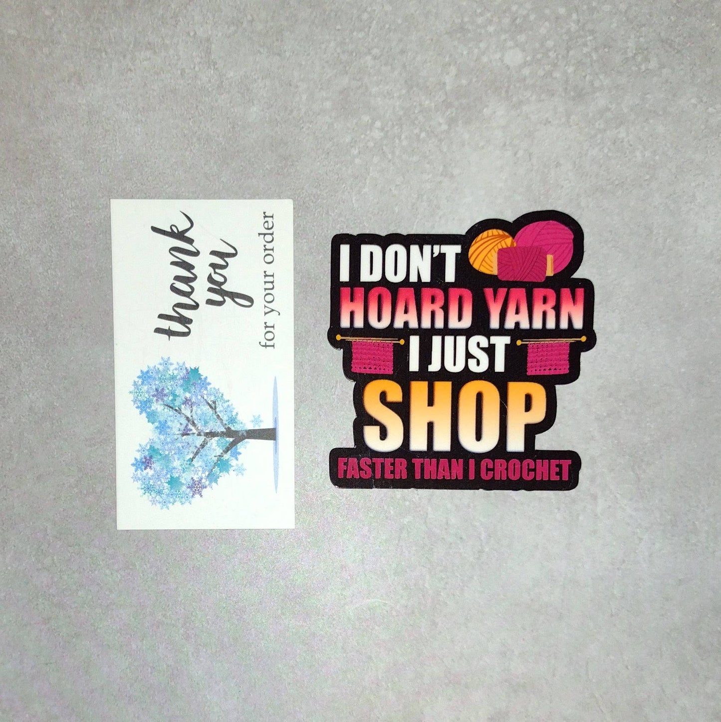 Crochet Sticker - Yarn Shopping – Fiber Arts