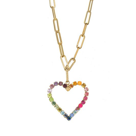 Watermelon Heart Necklace by TOVA (N110104WAT)