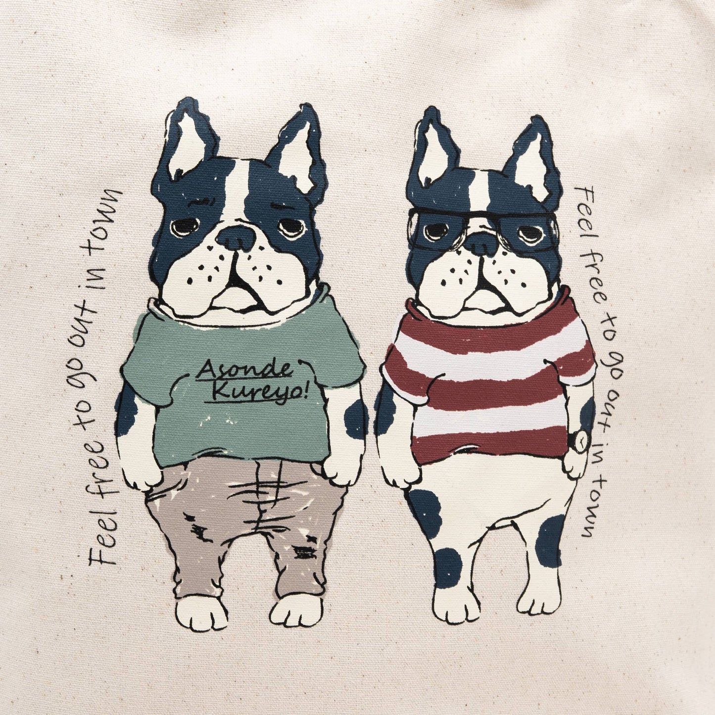 Kusuguru Japan Lucy Paul Cartoon Crossbody Shoulder Tote Bag