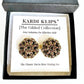 Purples & Gold Cinch Clip, Gilded Sweater Clasp KardiKlip