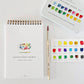 Spiral watercolor paper pad by Emily Lux