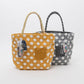 Kusuguru Japan Bobble Dot Textured Tote Bag