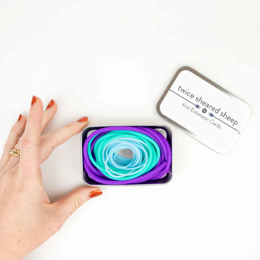 Knit Extension Cords by Twice Sheared Sheep