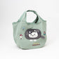 Kusuguru Japan Embroidered Climbing Cat Canvas Tote