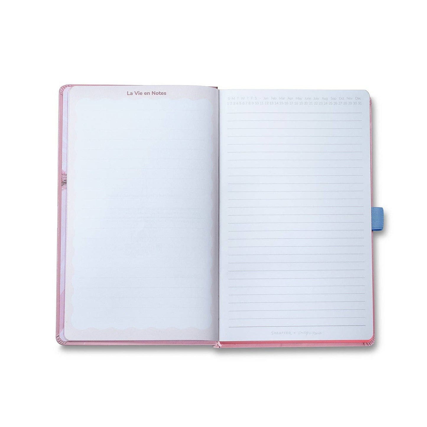 Sheaffer Emily in Paris Medium Notebook 90 GSM Ink Friendly Paper with Embossed Eiffel Tower - Pink