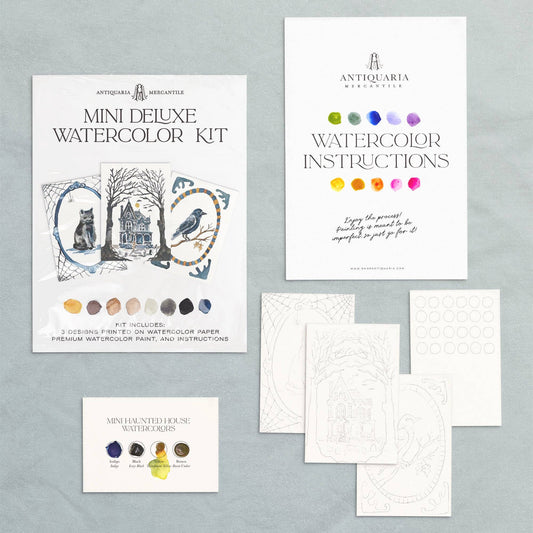 Antiquaria Mini Watercolor Kit: Haunted House