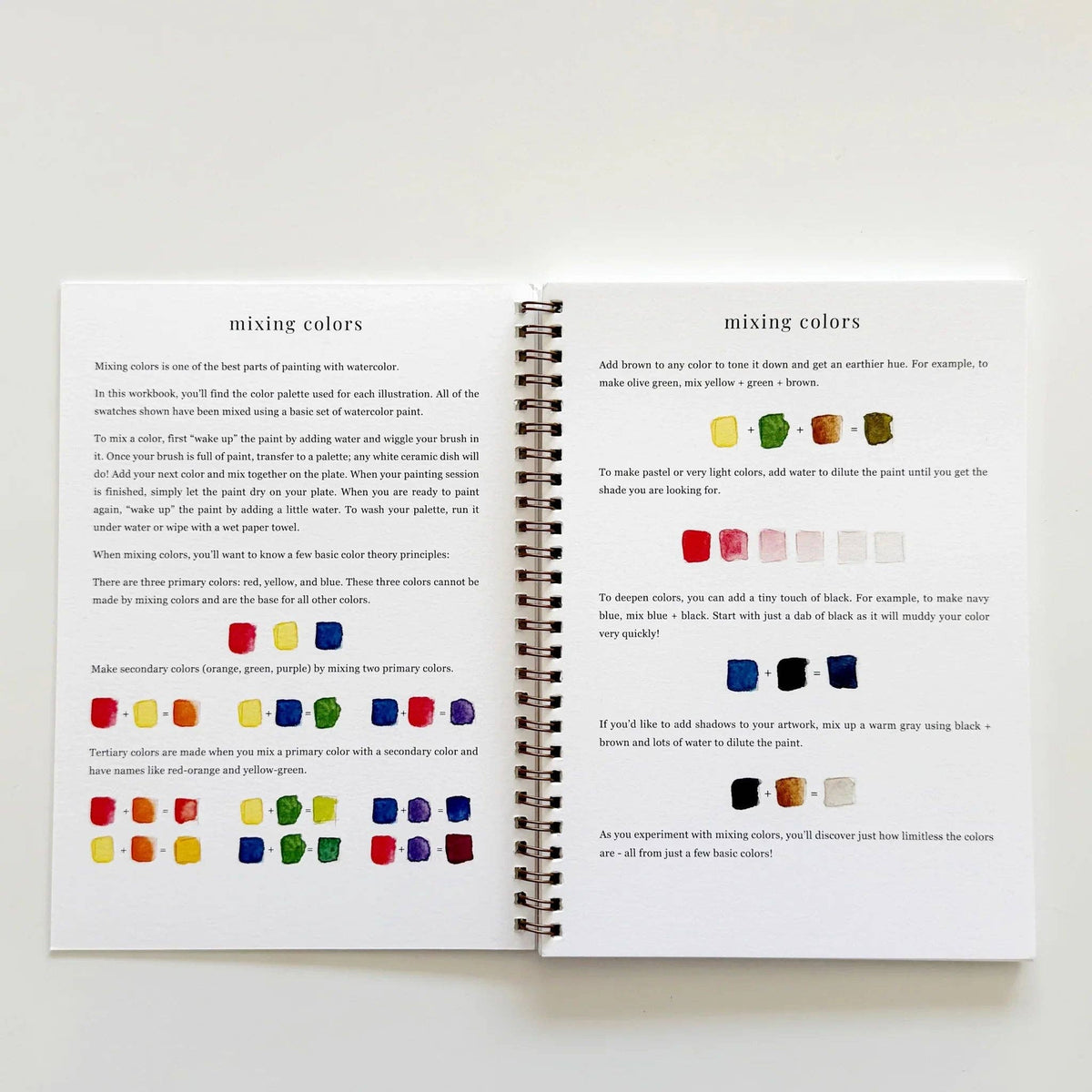 Fruit watercolor workbook by Emily Lux