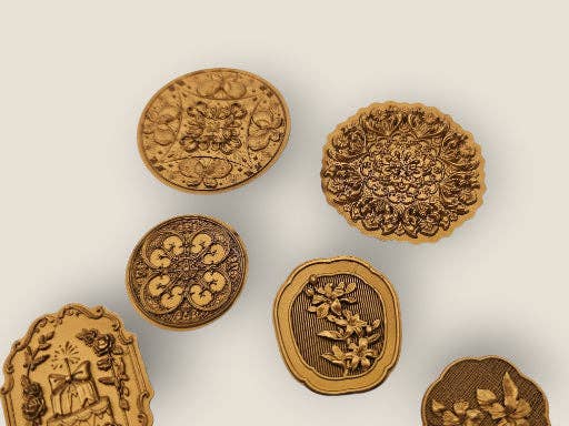 Vintage Faux-Wax Stickers
