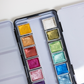 12 color travel metallic watercolor paint palette