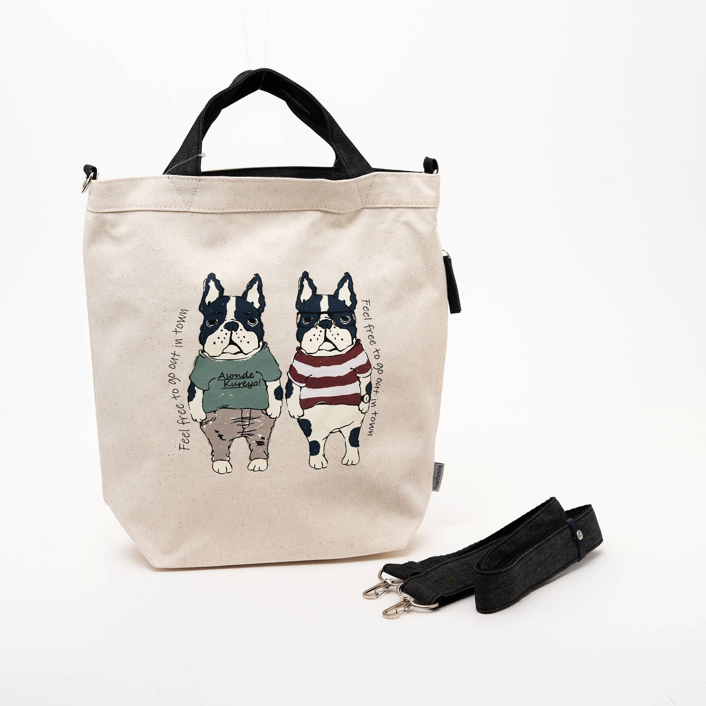 Kusuguru Japan Lucy Paul Cartoon Crossbody Shoulder Tote Bag