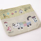 Kusuguru Japan Cat Card Holder Coin Purse Pouch