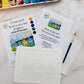 San Francisco Painted Ladies Watercolor Postcard Kit
